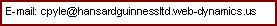 Text Box: E-mail: cpyle@hansardguinnessltd.web-dynamics.us

